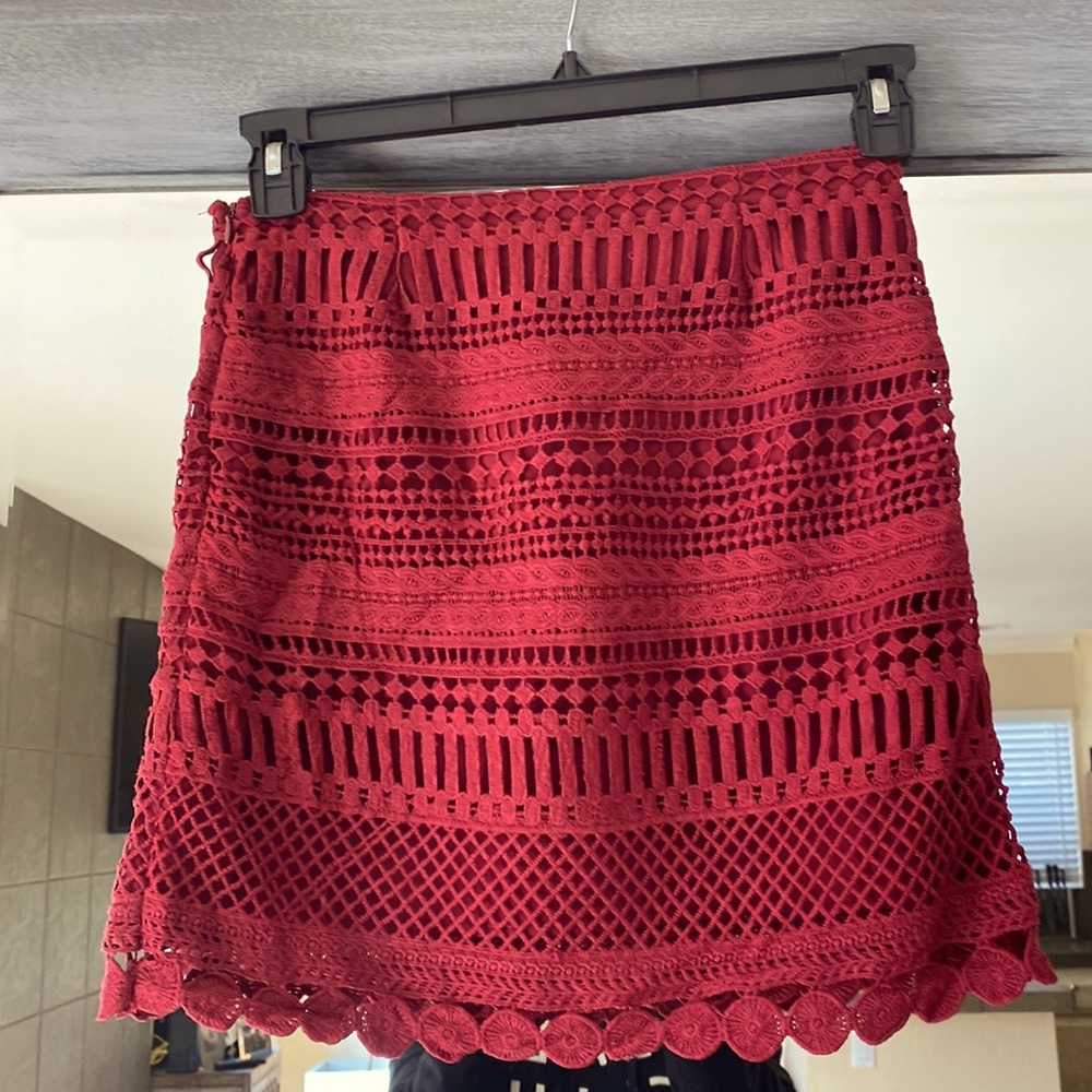 Aqua mini skirt